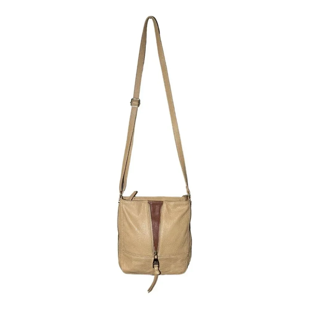 Steve Madden Tan Zippered Crossbody Bag